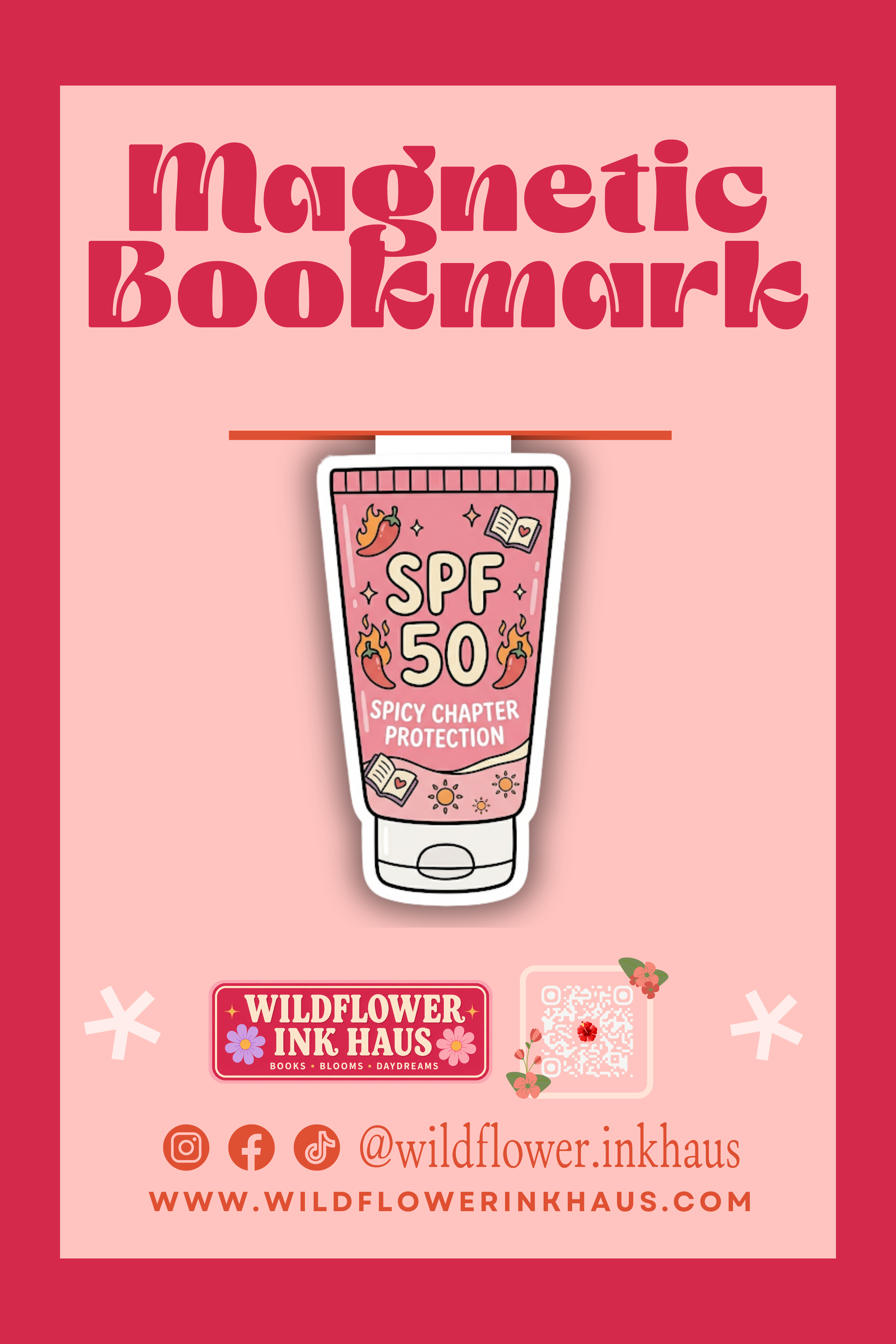 Summer Reads - Magnetic Bookmark